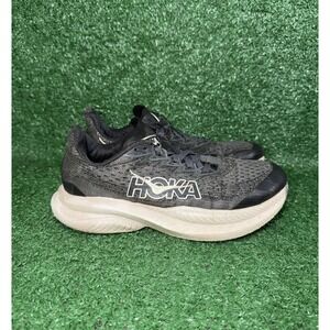 Hoka One One Mach 6 Youth Size 4 Black Grey Running Shoes Athletic‎ Gym Sneakers
